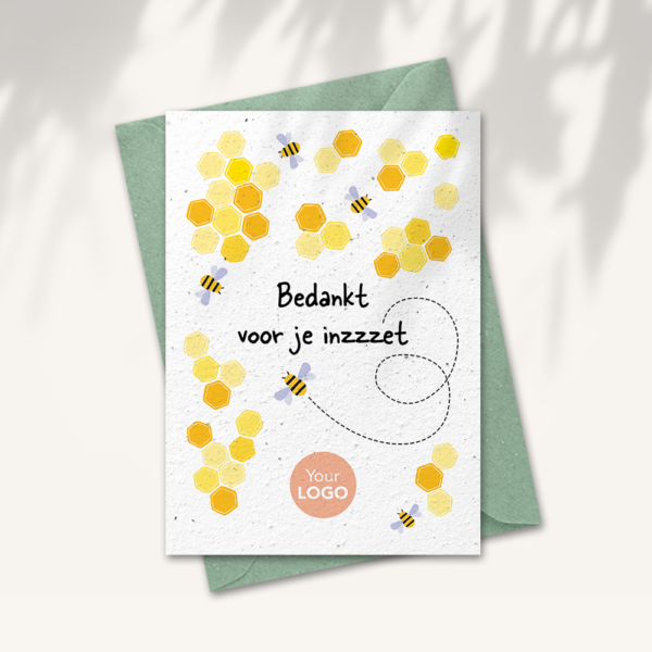 Thanks for your contribution card with logo