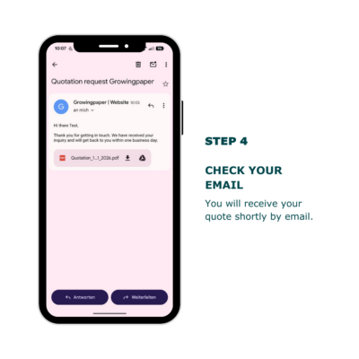 Request a quote mockup step 4