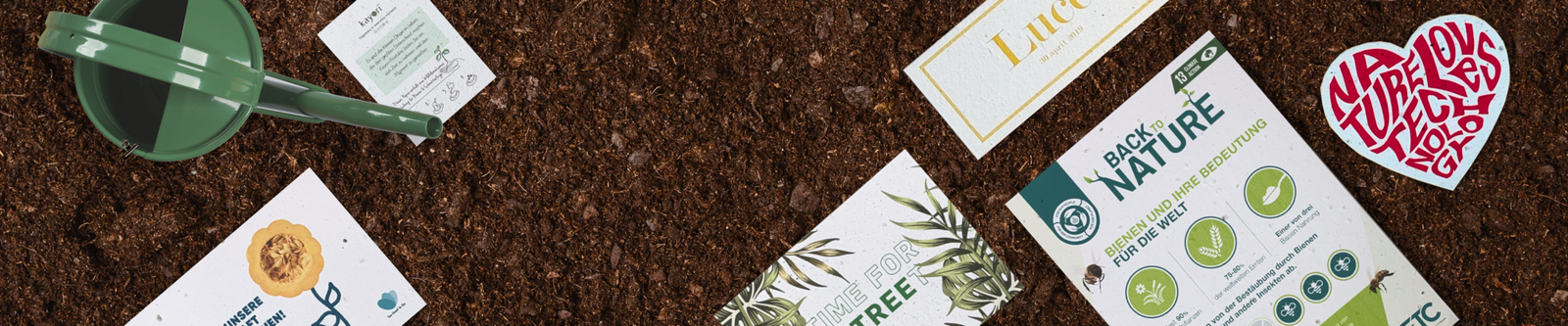 Seed paper examples for header page DE