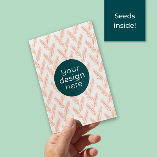Custom seed paper card