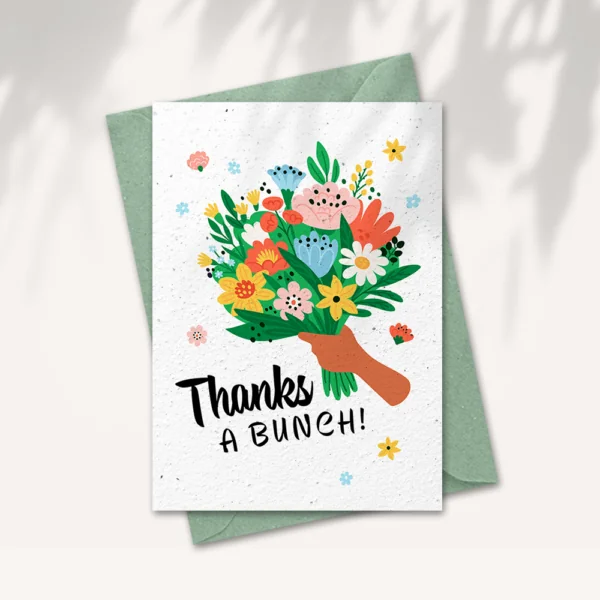 Dag van de zorg kaart - Thanks a bunch met envelop