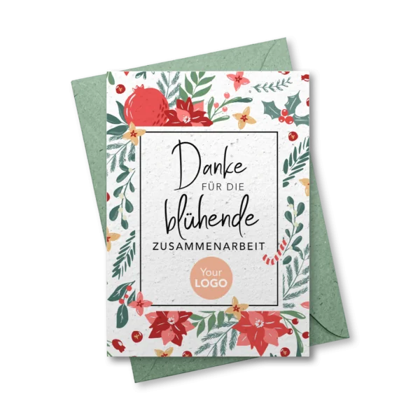 Geschäftliche Weihnachtskarte Design 7