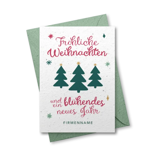 Geschäftliche Weihnachtskarte Design 8