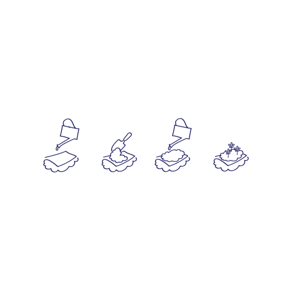 "How to plant seed paper" Illustration free download line art blue